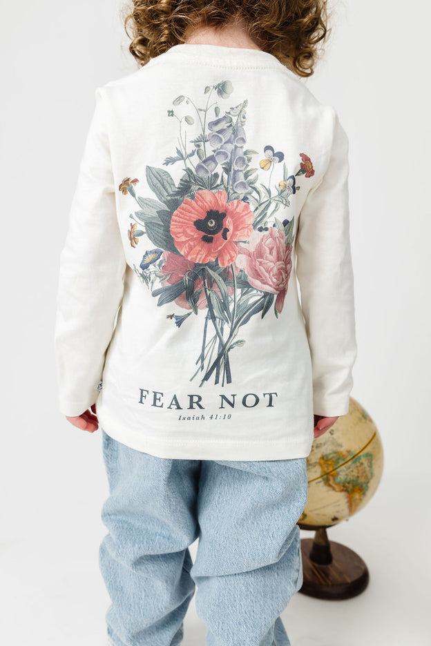 Baby Fear Not Floral T-Shirt Cotton | Long Sleeve