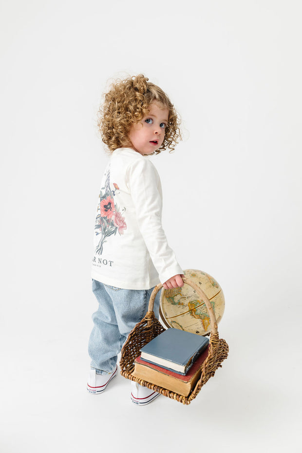 Baby Fear Not Floral T-Shirt Cotton | Long Sleeve