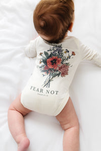 Baby Fear Not Floral Bodysuit Cotton | Long Sleeve