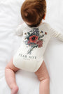 Baby Fear Not Floral Bodysuit Cotton | Long Sleeve