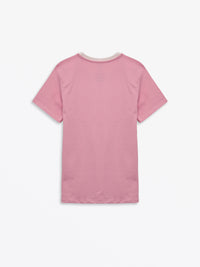 Pink Prayer Pocket Short Sleeve T-Shirt Cotton