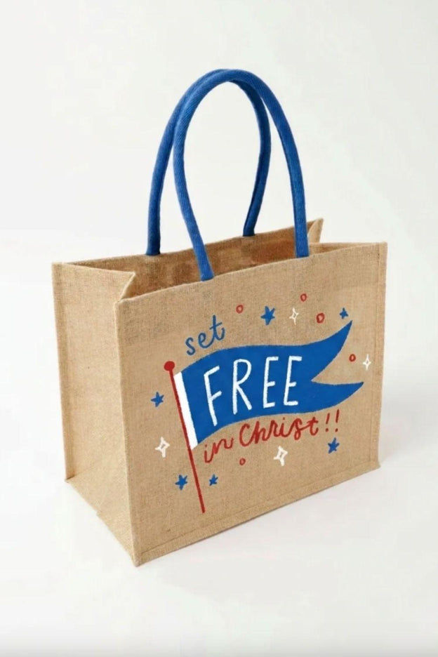 Set Free in Christ Tote Bag