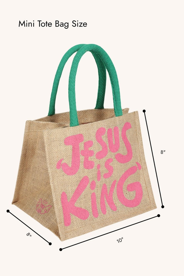 Jesus Is King Mini Tote Bag