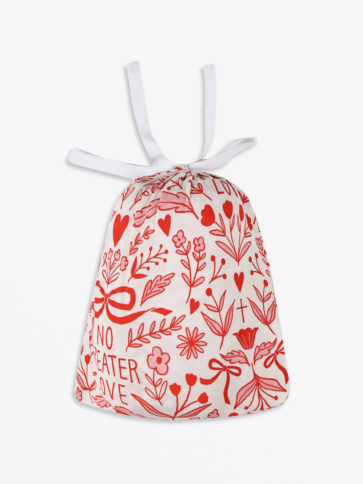 No Greater Love Pink Bedsheet Bamboo