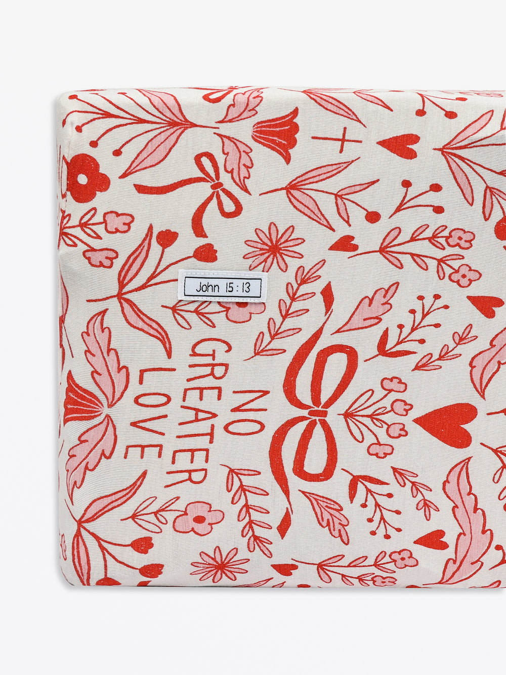 No Greater Love Pink Bedsheet Bamboo