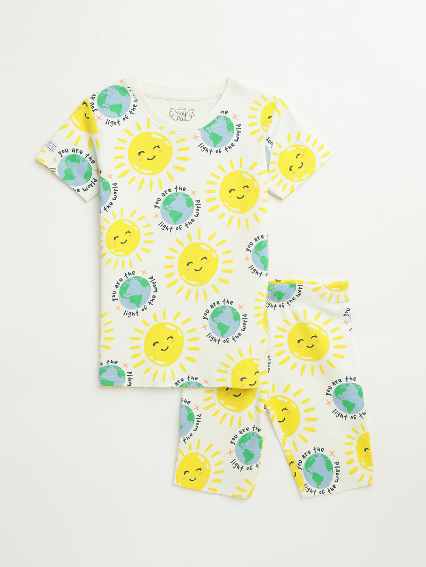 Light of the World Shorts Set Cotton