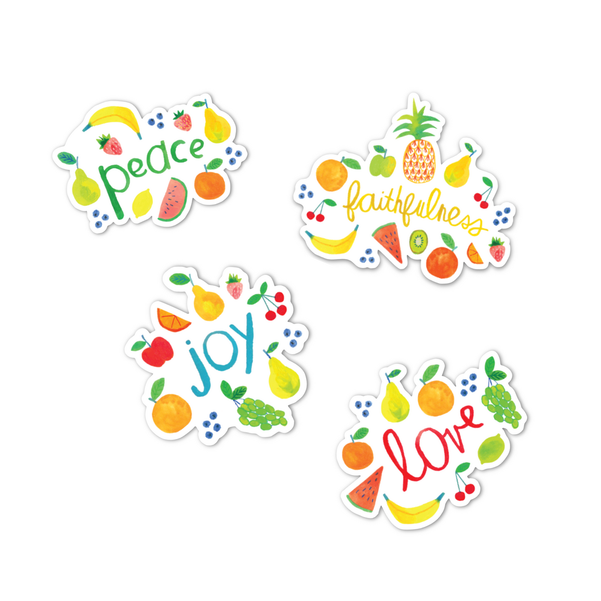 Fruit of the Spirit Stickers 4 Pack