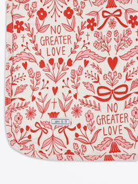 No Greater Love Pink Swaddle Bamboo