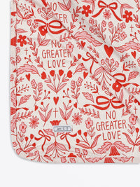 No Greater Love Pink Swaddle Bamboo