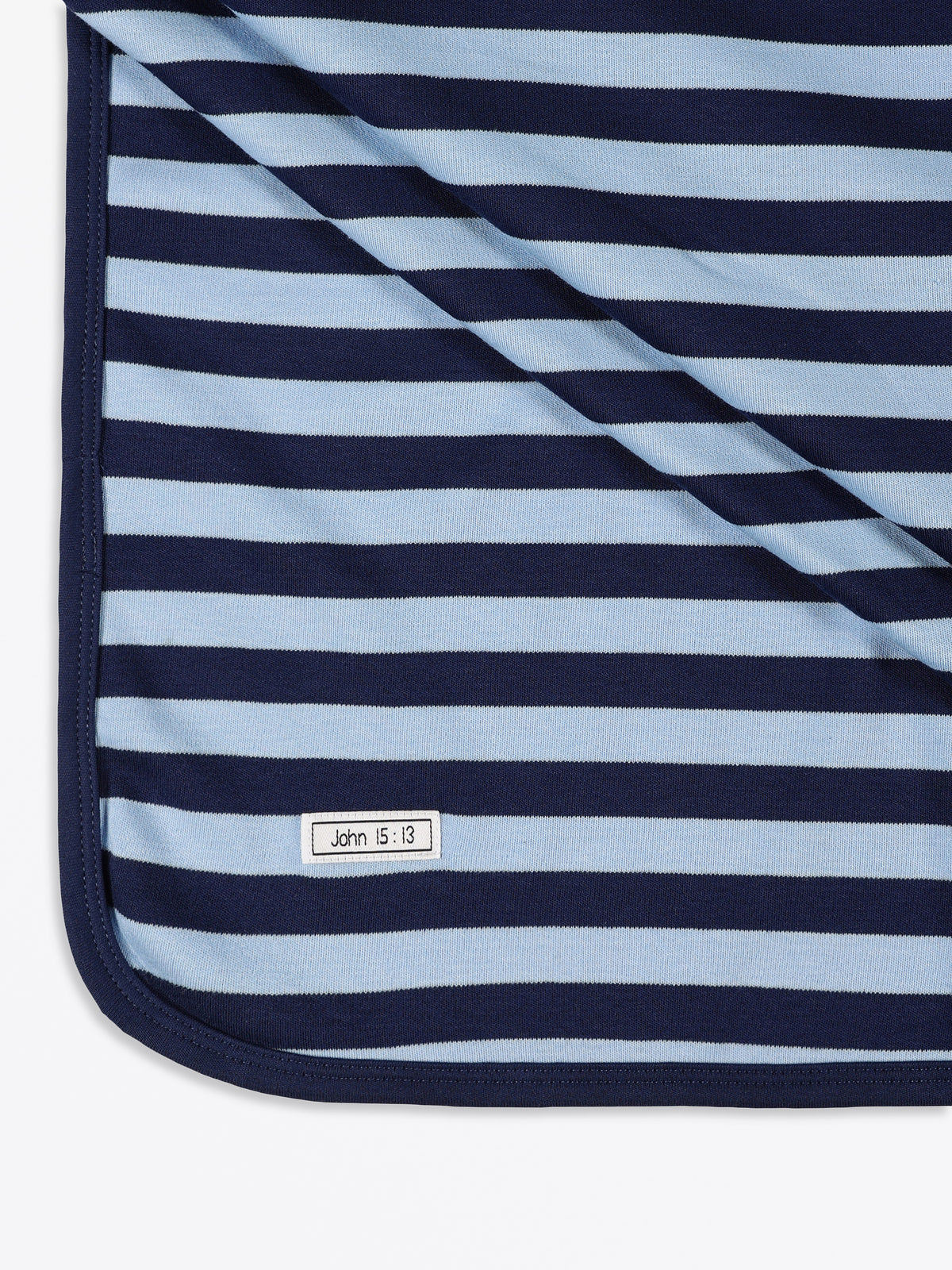 No Greater Love Blue Swaddle Cotton