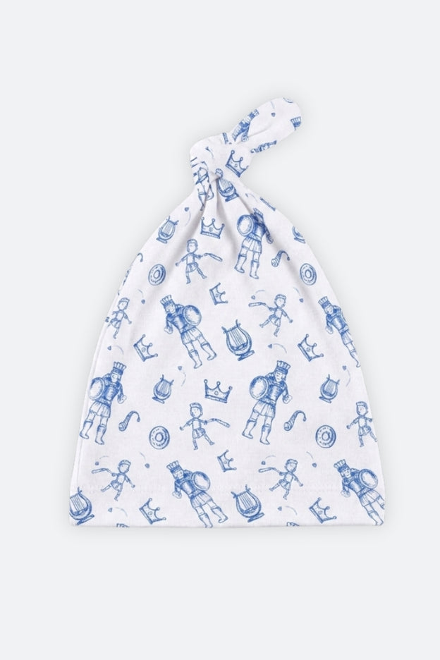 David & Goliath Blue Knotted Hat Cotton