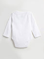 Baby White Prayer Pocket Bodysuit | Long Sleeve