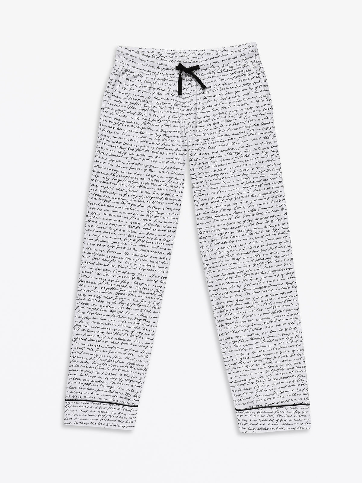 Love One Another Womens PJ Notch Collar Set Cotton