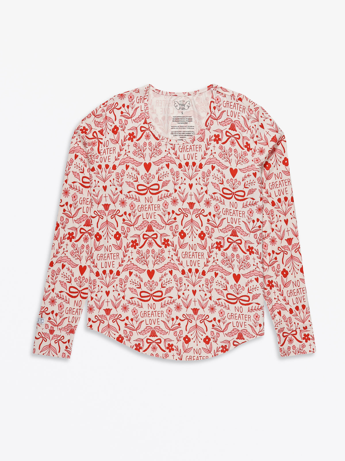 No Greater Love Pink Women's PJ Jogger Set Bamboo