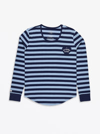 No Greater Love Blue Womens PJ Jogger Set Cotton