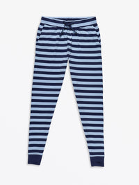 No Greater Love Blue Womens PJ Jogger Set Cotton