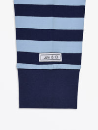 No Greater Love Blue Womens PJ Jogger Set Cotton