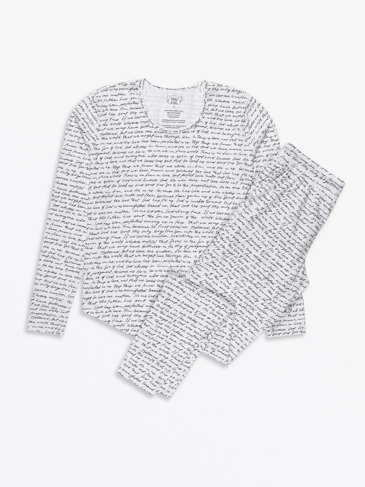 Love One Another Womens PJ Jogger Set Cotton