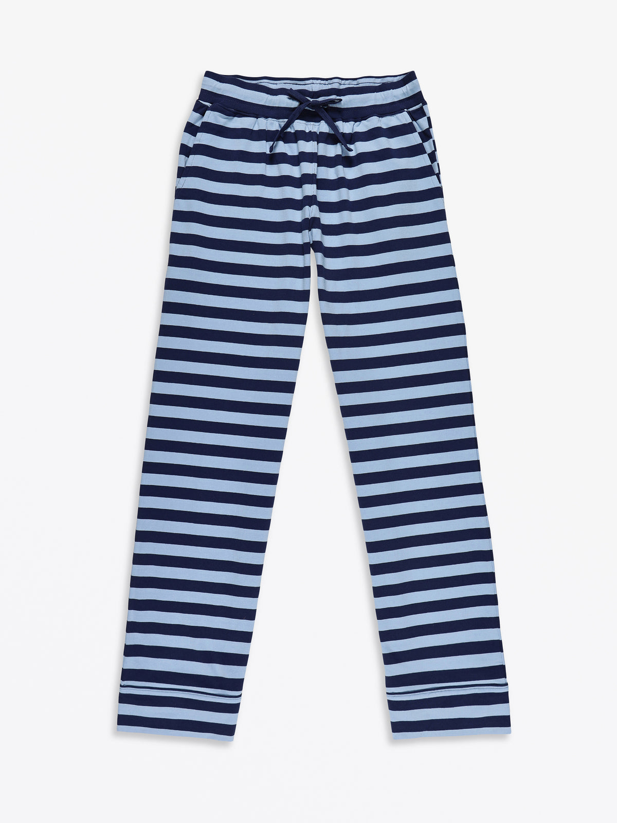 No Greater Love Blue Womens PJ Notch Collar Set Cotton