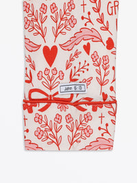 No Greater Love Pink Women's PJ Notch Collar Set Bamboo