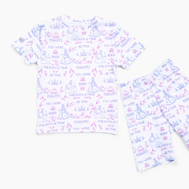 Queen Esther PJ Shorts Set Cotton