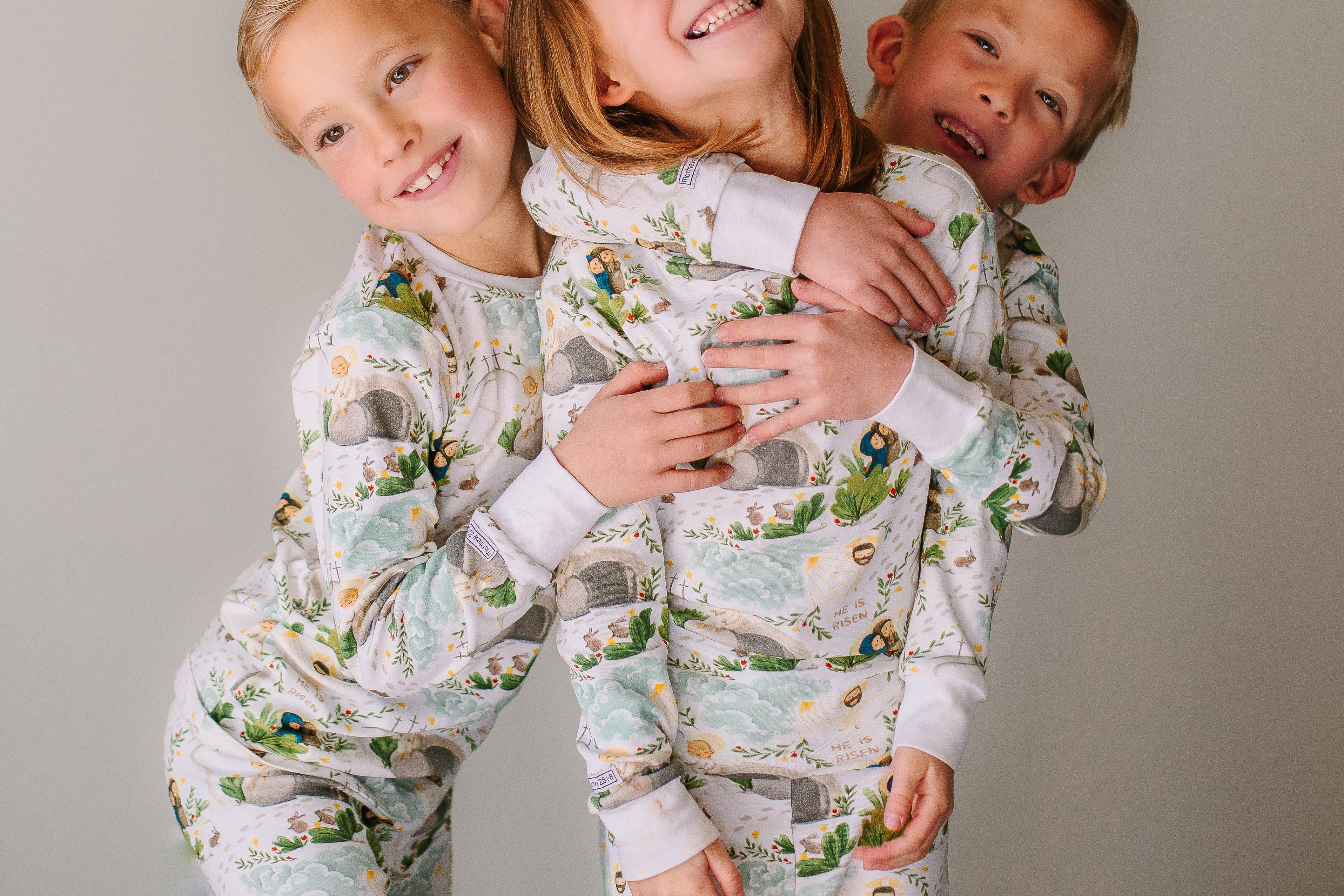 Kids matching easter online pajamas